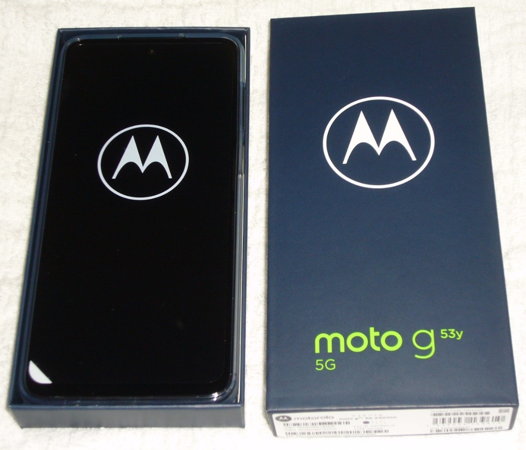 新品 未使用品」SIMフリー Motorola（モトローラ) moto g53y 5G インク