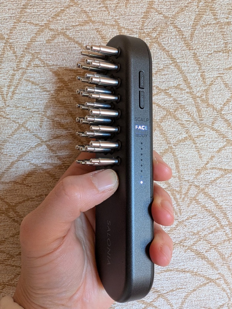 SALONIA 美顔器 ブラシ EMS リフトブラシ 3Dケア 頭皮 頭筋 ハリ