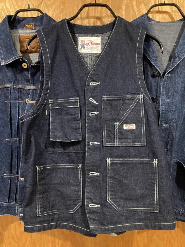 TCBジーンズ ワークベスト タビーズベスト デニム TCB jeans TCBジーンズ ワークベスト タビーズベスト デニム TCB jeans