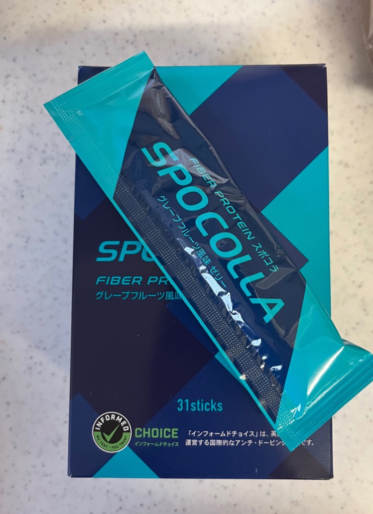 ファイバープロテイン SPOCOLLA スポコラ SPEED3X ソフトゼリータイプ 31包入り プロテイン アンチドーピング認定 プロ選手愛用  ステアス