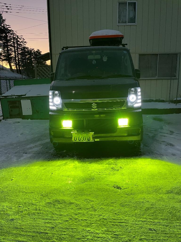グリーンレモン ライムイエロー LEDヘッドライト フォグランプ H4 H11 