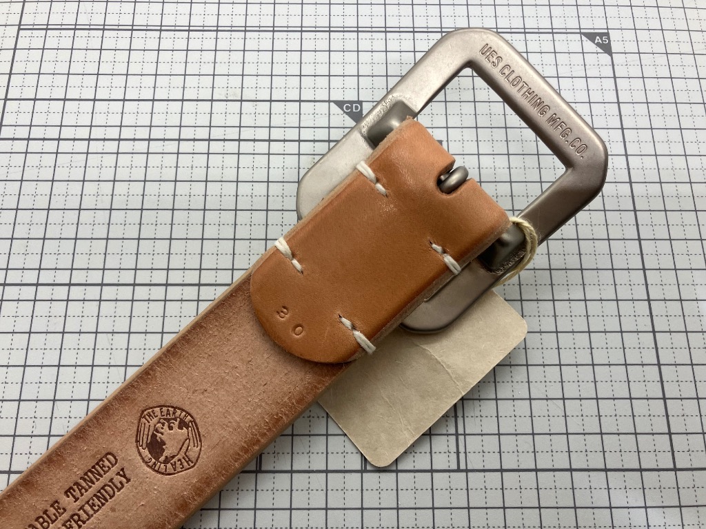 UES（ウエス） ベルト 84-SB スクエアバックル レザーベルト