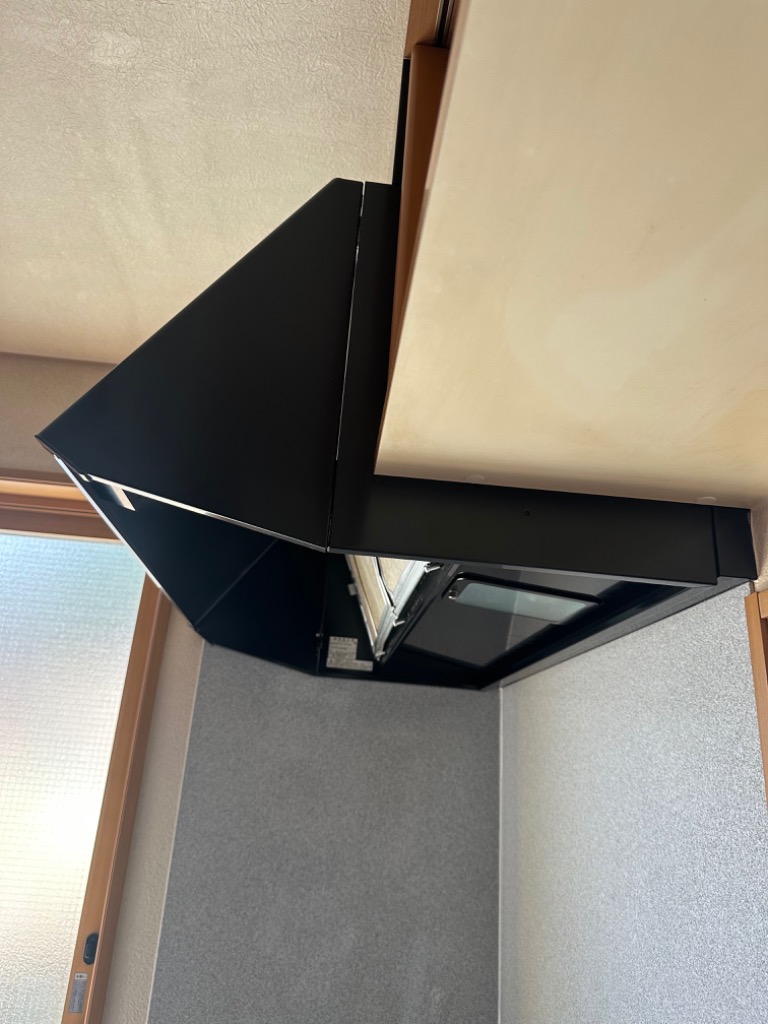 富士工業 BDR-3HL-9016TNBK レンジフード 幅900×高さ600 ブラック色