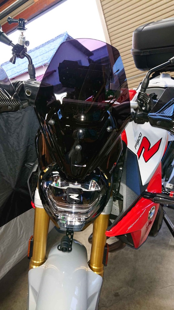 Puig 20360F NEW GENERATION SPORT [DARK SMOKE] ステー付き BMW F900R 