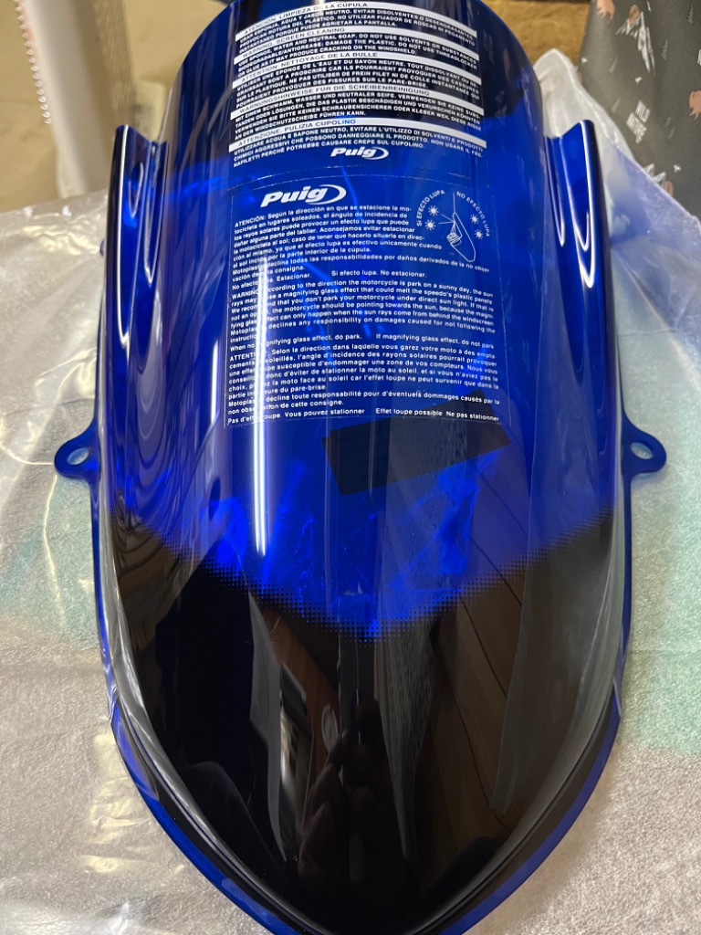 Puig 9723A RACING SCREEN [BLUE] YZF-R6 (17-22) YZF-R7 (22- ) プーチ スクリーン カウル  : 9723a : RAMBUTAN - 通販 - Yahoo!ショッピング