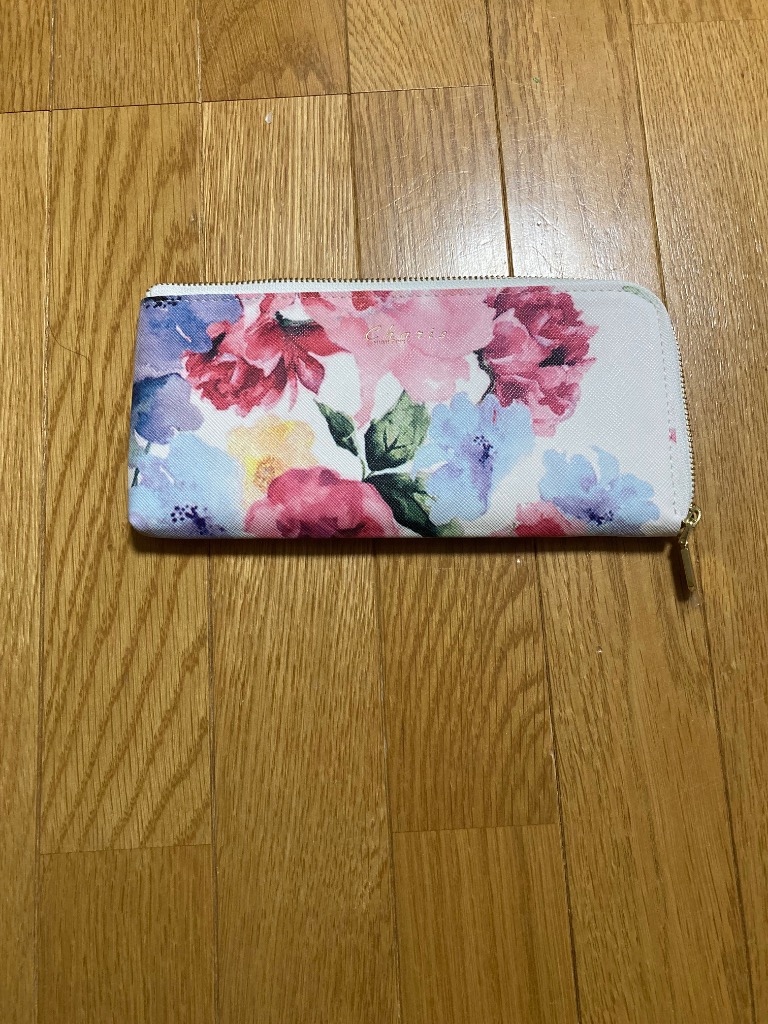 長財布 レディース ボタニカル柄 花柄 フワラーデザイン 超薄型