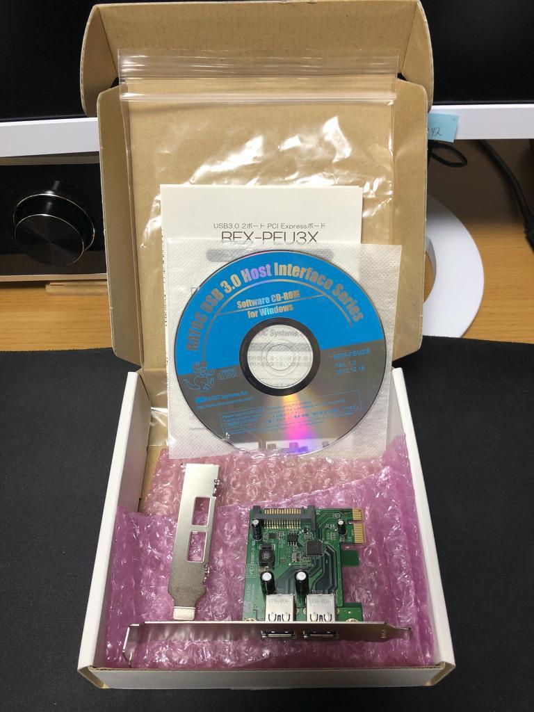 お待たせ! RATOC REX-PEU3X 2ポートUSB3.0カード PCIe x1 動作確認済 www.idealmusicorp.com