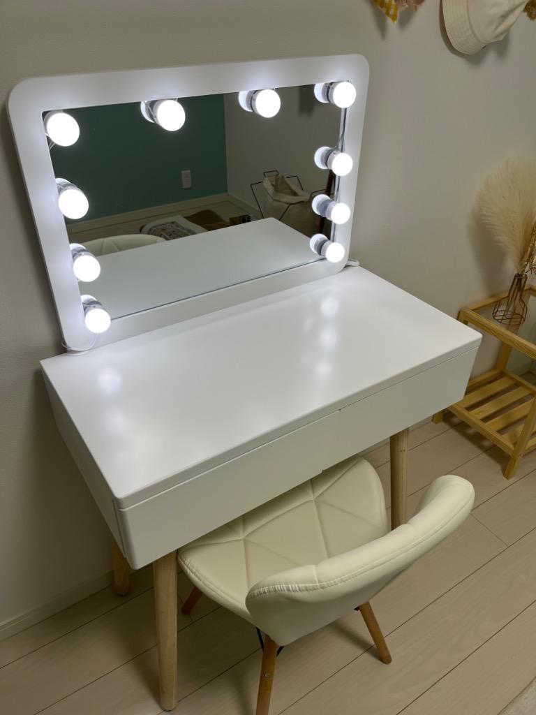 一番人気物 鏡台 ドレッサー オシャレ北欧風 デスク 椅子付き 化粧台