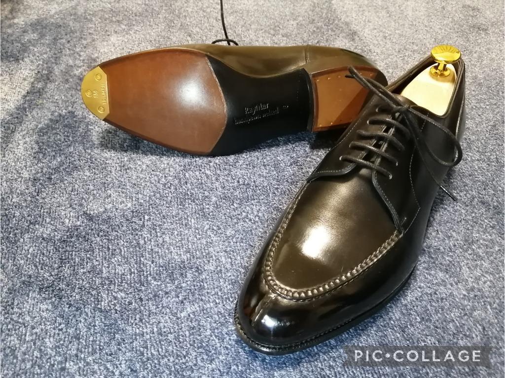 【RAYMAR】Allan スキンステッチUチップ ブラック Weinheimer社製 Box calf 使用 ハンドソーンウェルテッド  23.5cm~28.0cm レイマー