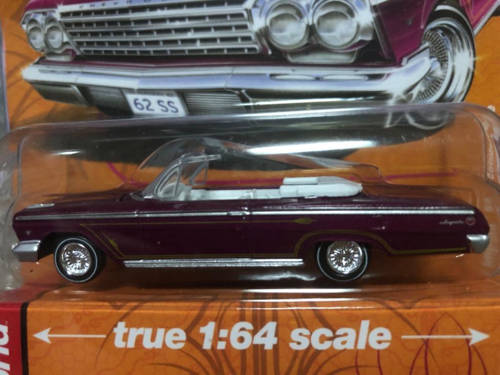 Auto World/オートワールド Custom Lowriders 1/64 ダイキャストミニカー ローライダー インパラ 1962 Chevy  Impala SS Convertible (プラム) :43093320041:RayRay - 通販 - Yahoo!ショッピング