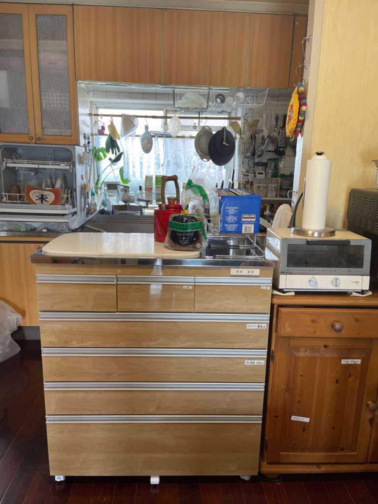 完成品 日本製 キッチンカウンター ステンレス天板 幅90 高さ100 完成品 日本製 キッチンカウンター ステンレス天板 幅90 高さ100