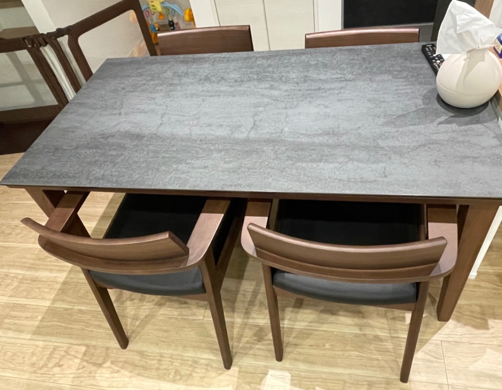 筑波産商 Pantes ダイニングテーブル セラミック 幅150cm 奥行き