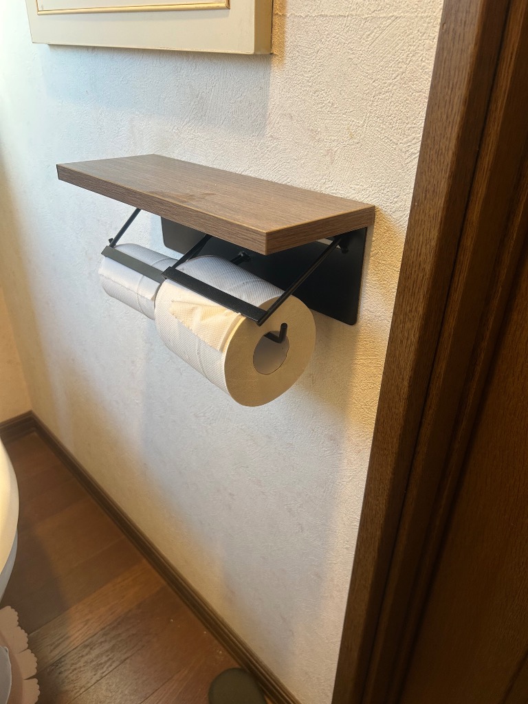 リコメン堂 トイレットペーパーホルダー ダブルタイプ 2連 天板