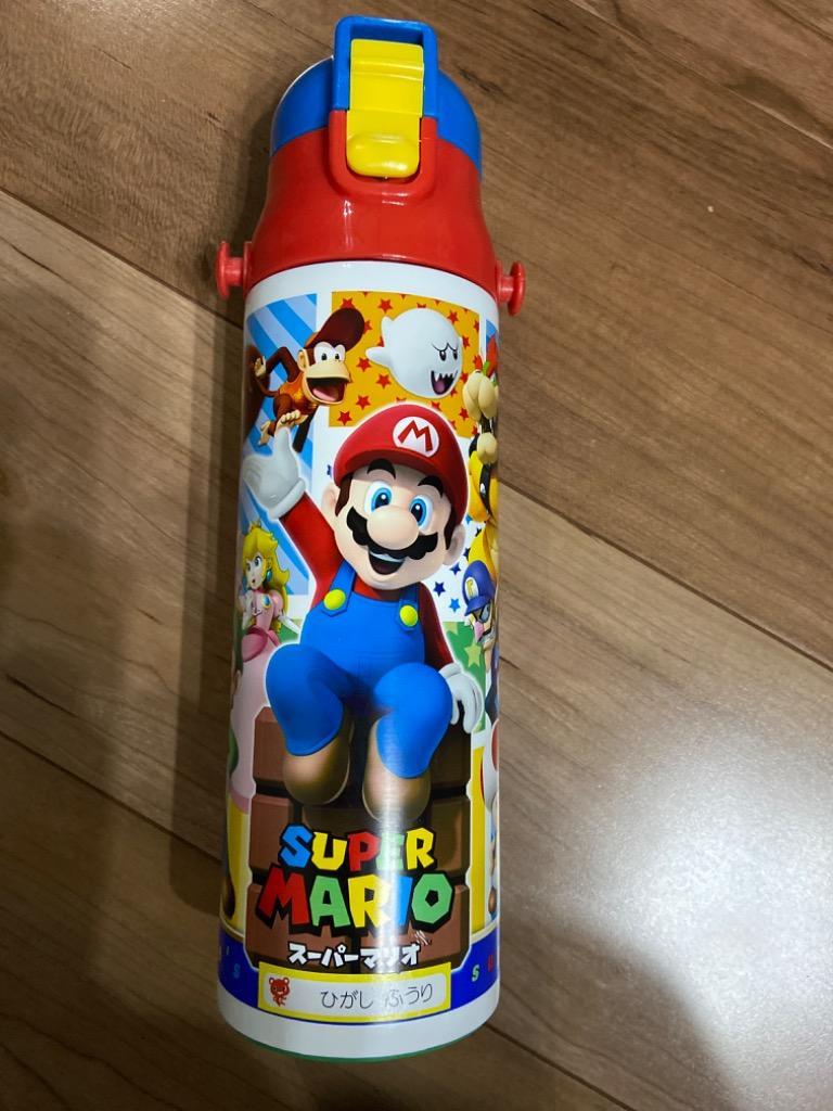 スーパーマリオ 水筒 580ml 直飲み 超軽量 ステンレス ボトル