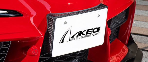 MAX ORIDO×AKEa カーボンナンバーベース(耐候性クリア塗装済
