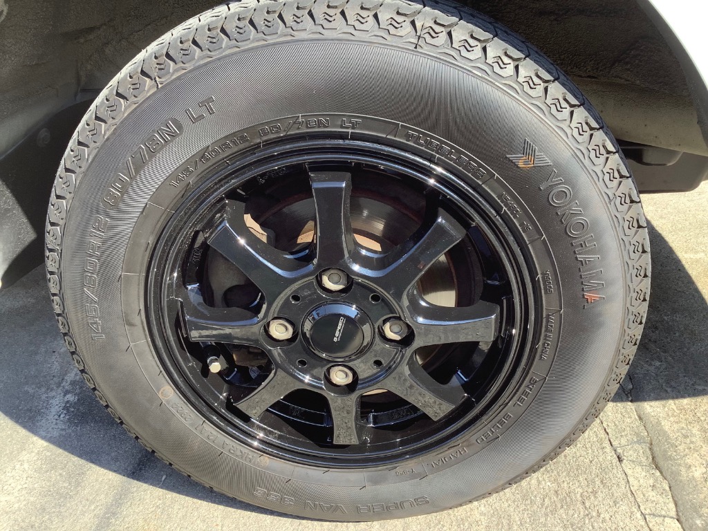 HOT STUFF ホイール4本セット G.speed G-08 (MBK) 12インチ 4.00