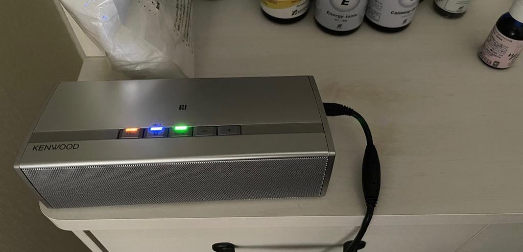 JVCケンウッド ワイヤレススピーカー AS-BT77-S （シルバー） スマホ