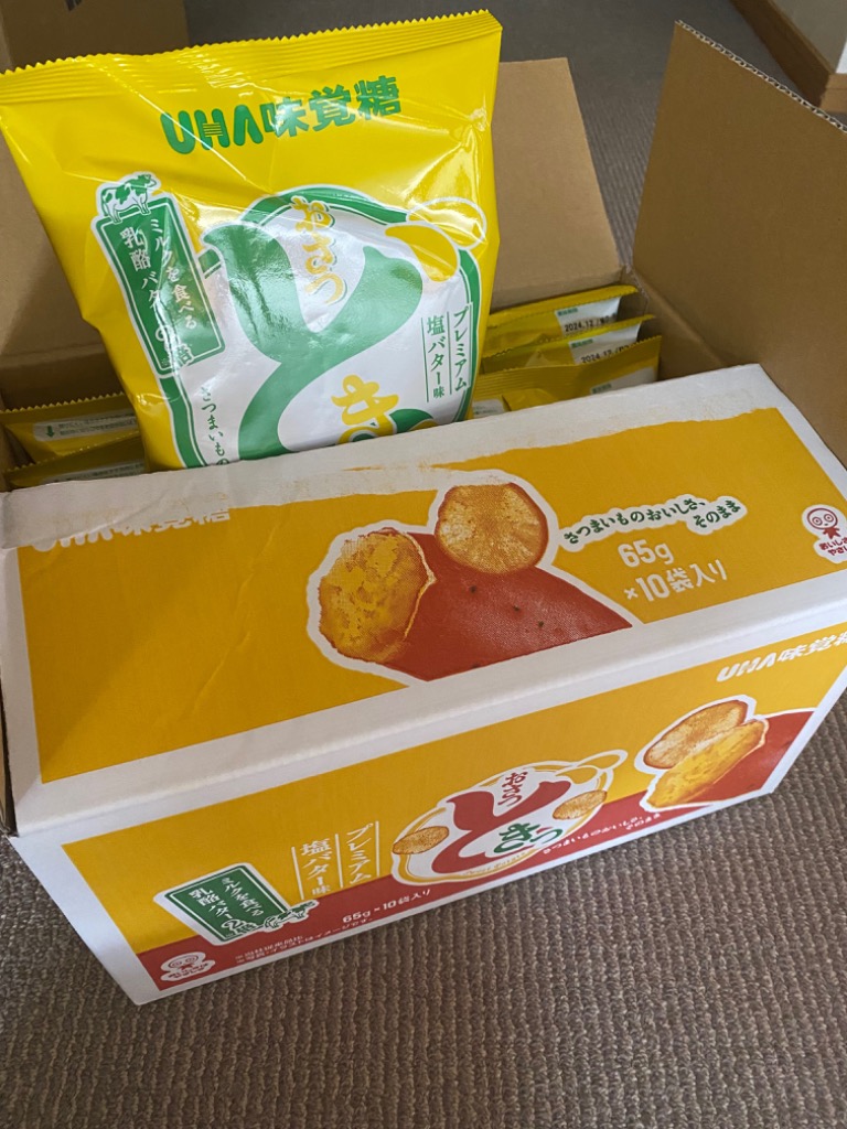 UHA おさつどきっ プレミアム塩バター味 65g × 10袋入り コストコ_