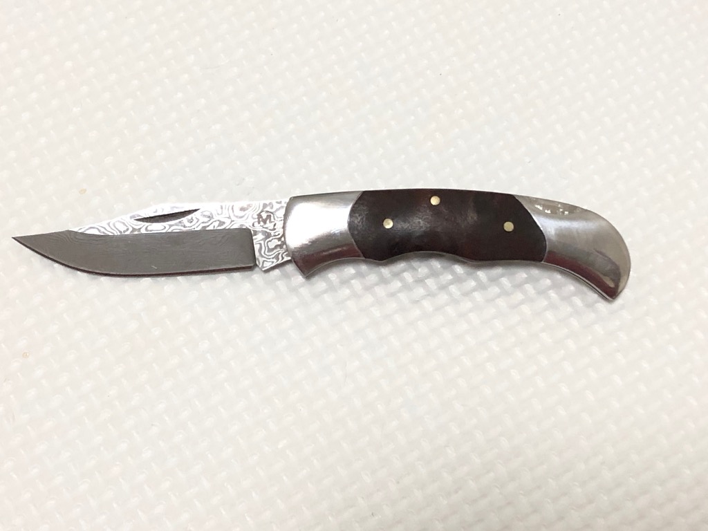 ナイフ 折り畳みナイフ BOKER ダマスカス 388 SOLINGEN箱付