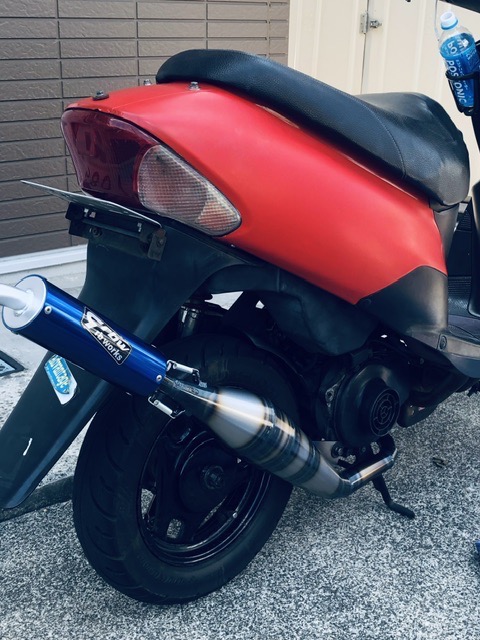 rb-works⭐︎開封済み未使用⭐︎スズキレッツIIZZ用チャンバー(マフラー) rb-works製☆新品☆スズキZZ/レッツⅡ用☆スポーツマフラー