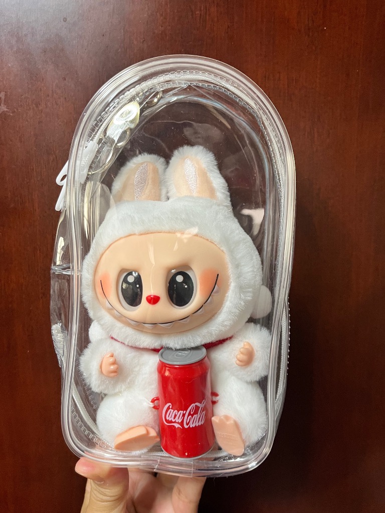 ラブブ ソフトケース 推し活 ぬいぐるみ アクスタ収納 クリアケース