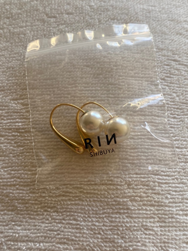 凛 RIN ピアス レディース パール フック 18金 18Kコーティング パール