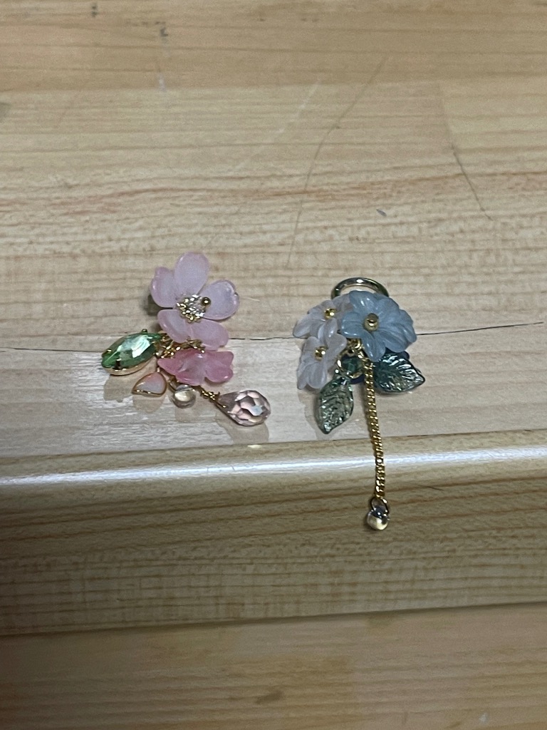 凛 RIN チャーム 14G 16G 18G ボディピアス 花 桜 藤 紫陽花 和風