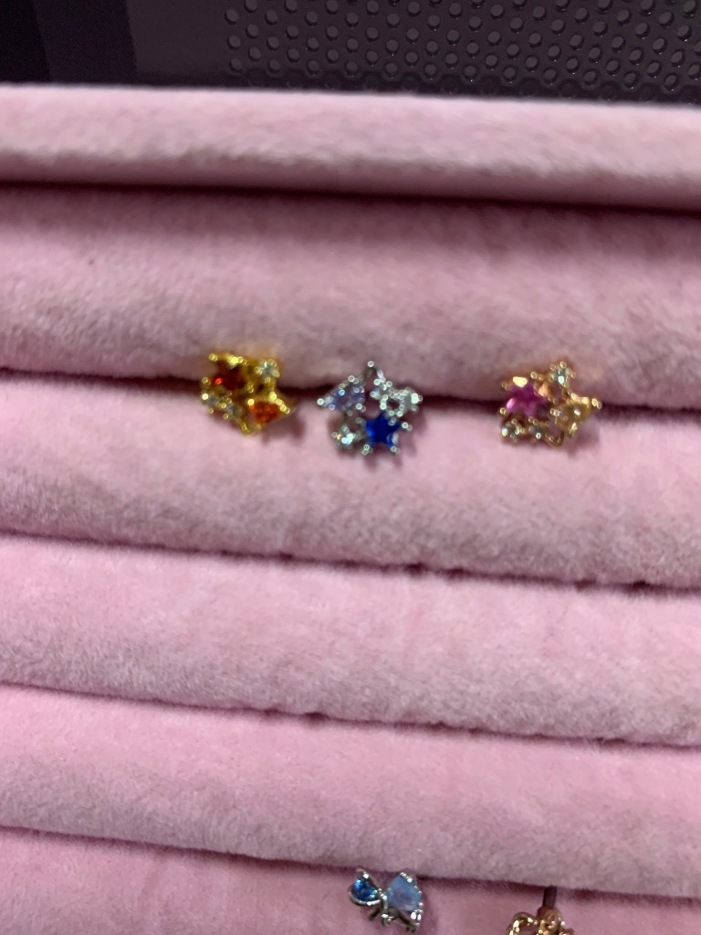 凛 RIN ボディピアス 16G 軟骨ピアス 宇宙 スター ムーン 星 月