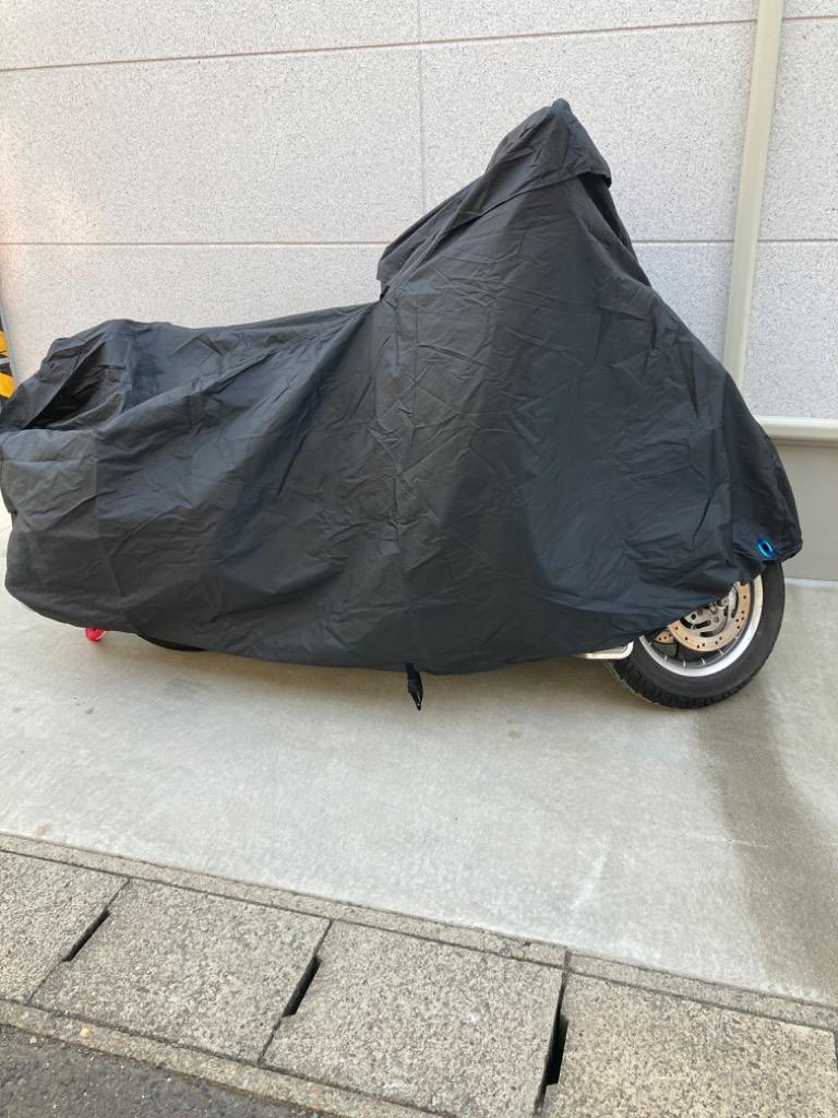 バイク バイクカバー 大型 厚手 耐熱 原付 125cc 溶けない 防水 250cc 300D ハーレー pcx カバー 丈夫 中型 オートバイカバー  UVカット 盗難防止 飛ばない 3l 6l :C087:通販ショップ ライズ - 通販 - Yahoo!ショッピング