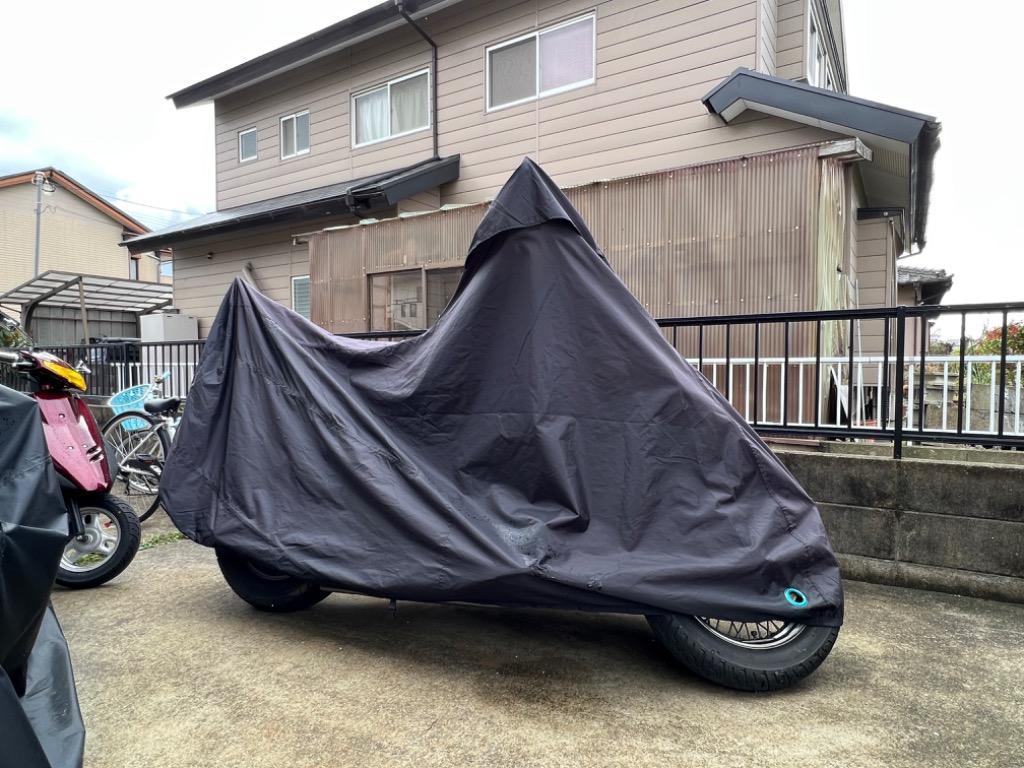 バイク バイクカバー 大型 厚手 耐熱 原付 125cc 溶けない 防水 250cc 300D ハーレー pcx カバー 丈夫 中型 オートバイカバー  UVカット 盗難防止 飛ばない 3l 6l :C087:通販ショップ ライズ - 通販 - Yahoo!ショッピング