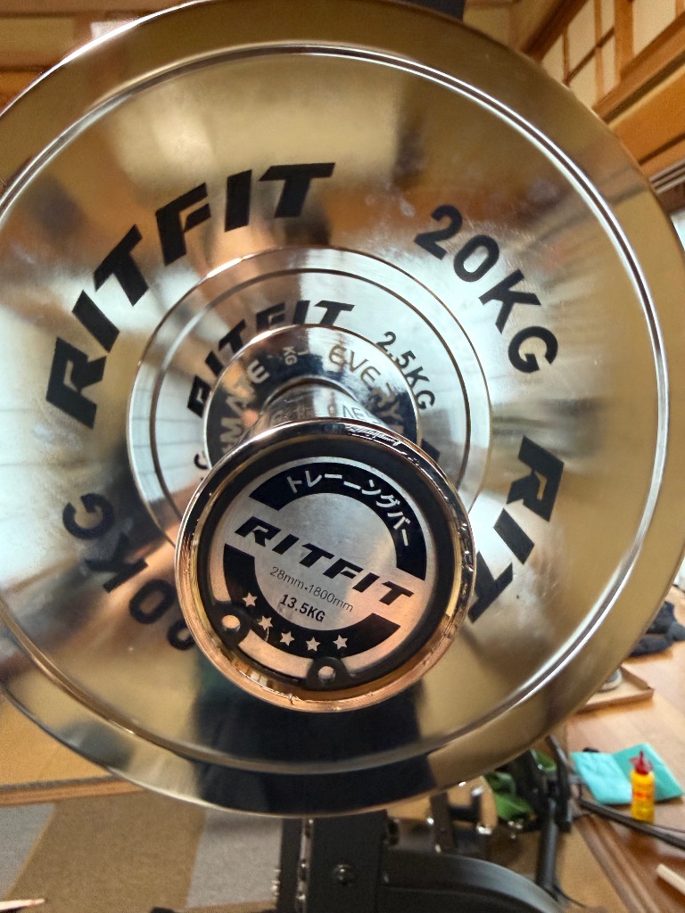 RITFIT 純鋼電気めっき ウェイトプレートセット 5/10/15/20/25kg5ペア