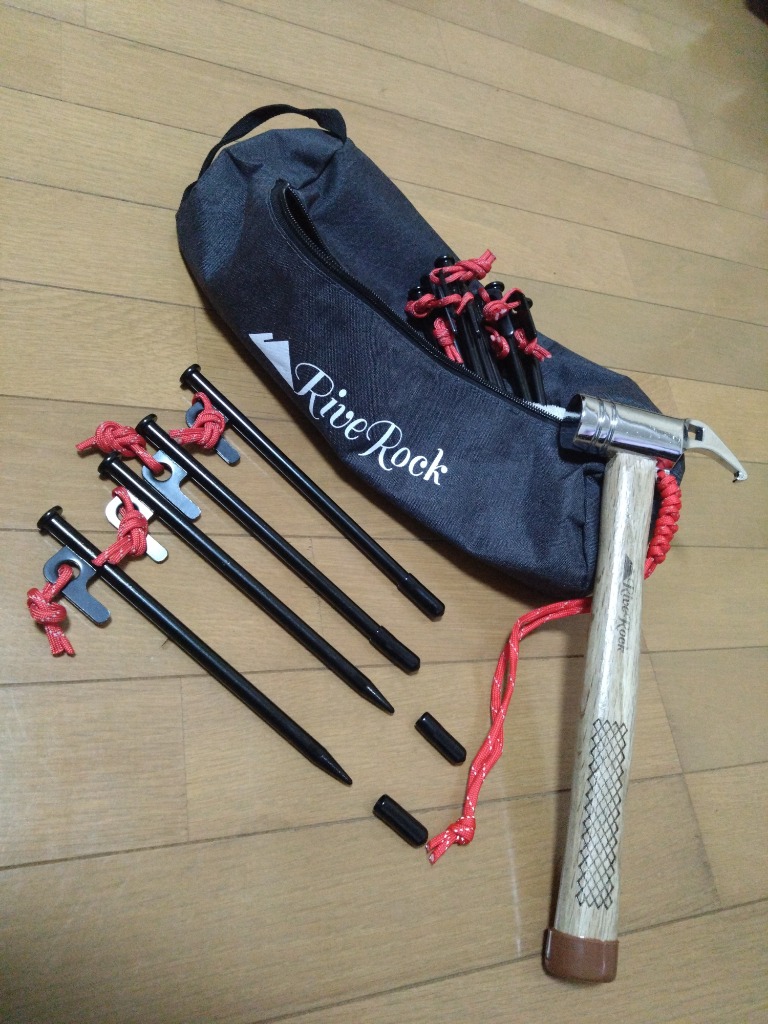 RiveRock (リバロック) ペグハンマー スチールペグ 12本 セット