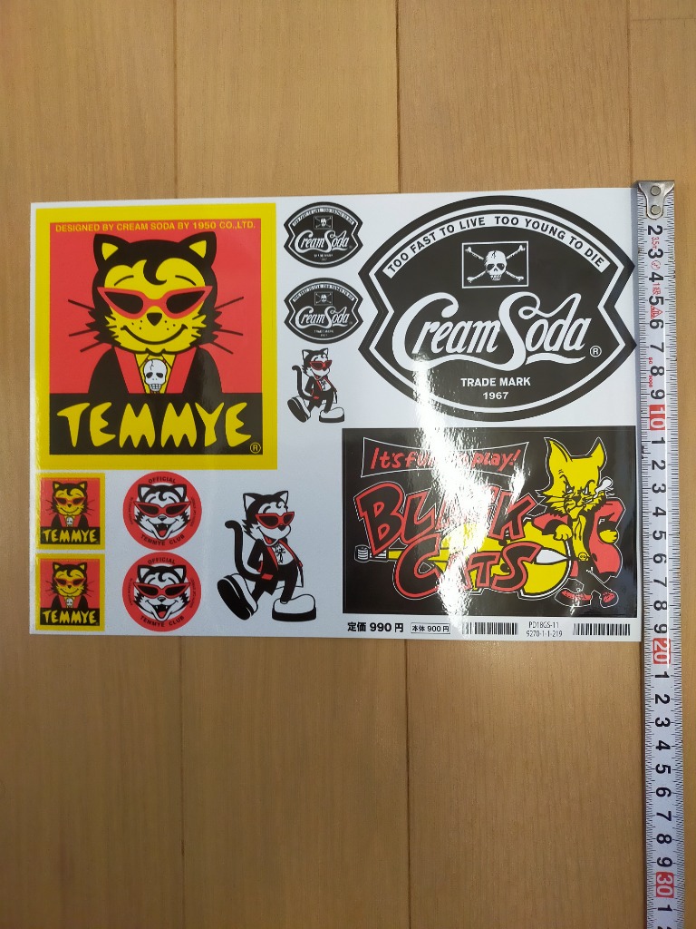 クリームソーダ　ヴィンテージ　ワッペンとステッカーのセット　ロカビリー 楽天市場】The Biscats ザ・ビスキャッツ ステッカー4種セット