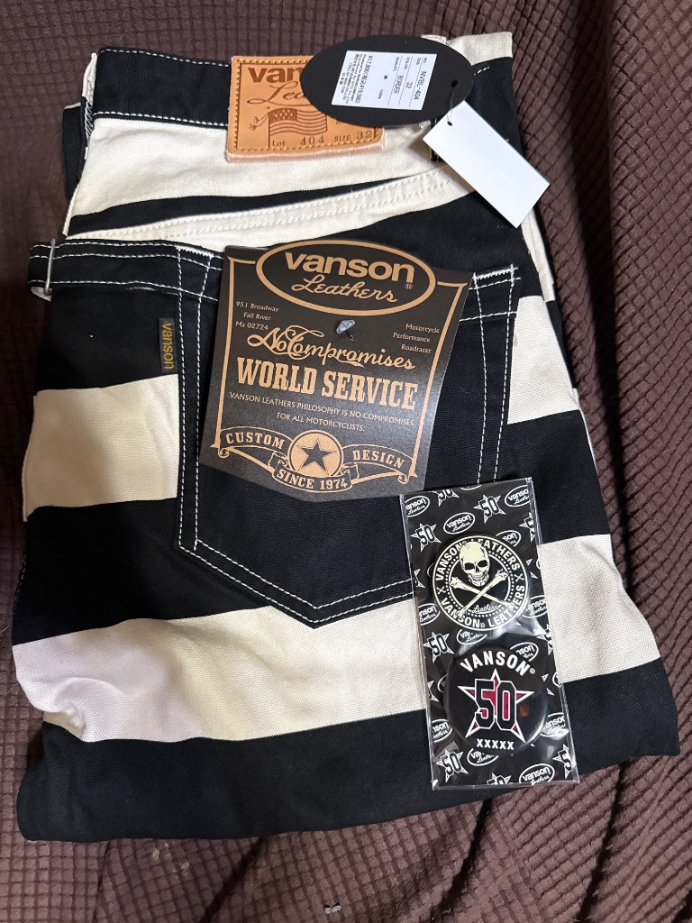 VANSON バンソン パンツ メンズ レディース ゆったり ワイド