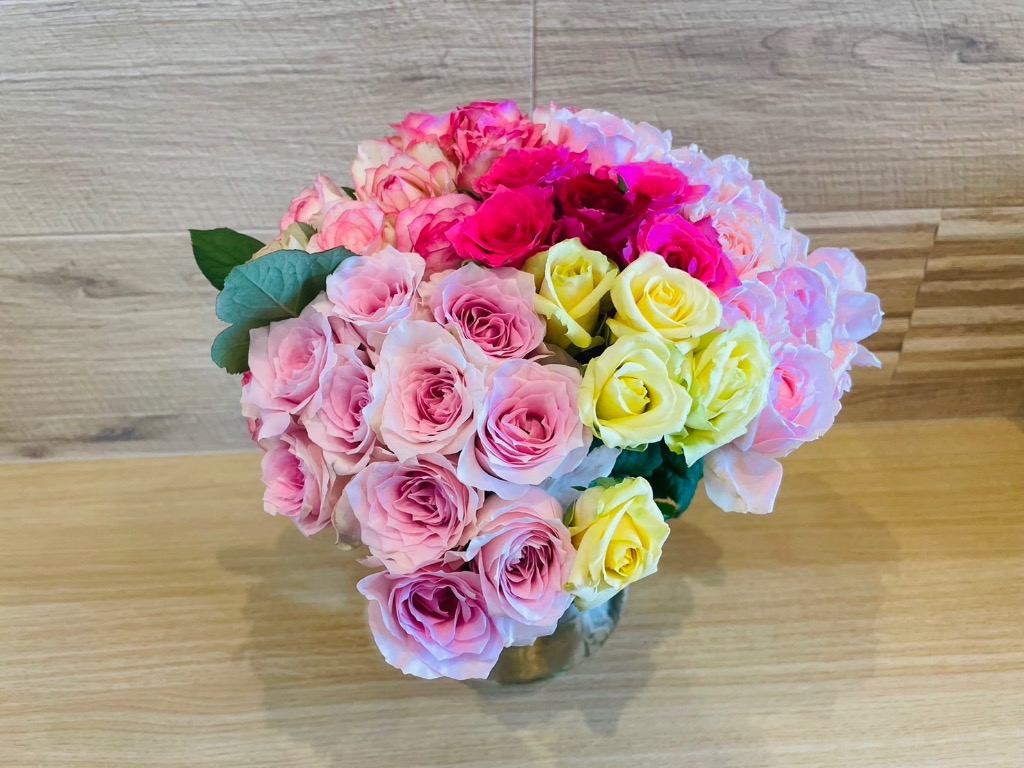 鮮度抜群！！（バラ・切り花）おまかせMIX 30センチ 40本 農園直送