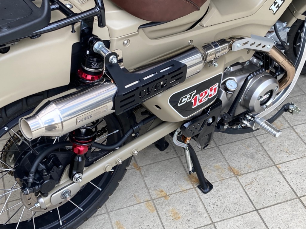 OVER│シガーパイプ アップ マフラー│CT125 ハンターカブ (23-) OVER RACING 在庫限り OVERRACING 16-06-03 シガーパイプ アップ