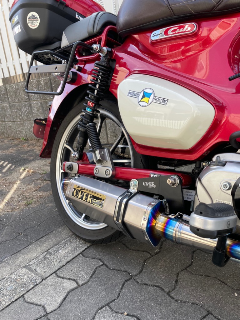 OVER ステンオーバル スーパーカブ マフラー OVER RACING オーヴァー ステンチタン マフラー Cub90 : motoISM
