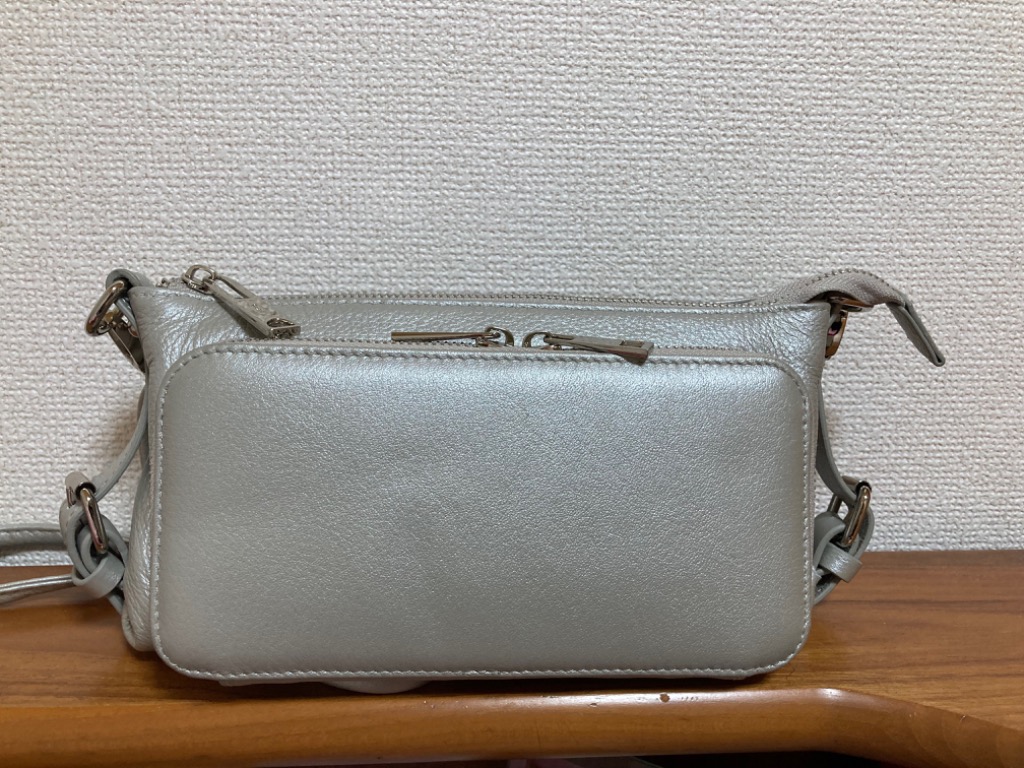 【即日発送】便利で可愛い3way!!容量たっぷりお財布バッグ SALE QUAY お財布ポシェット 本革 牛革 ショルダーバッグ 3WAY お財布