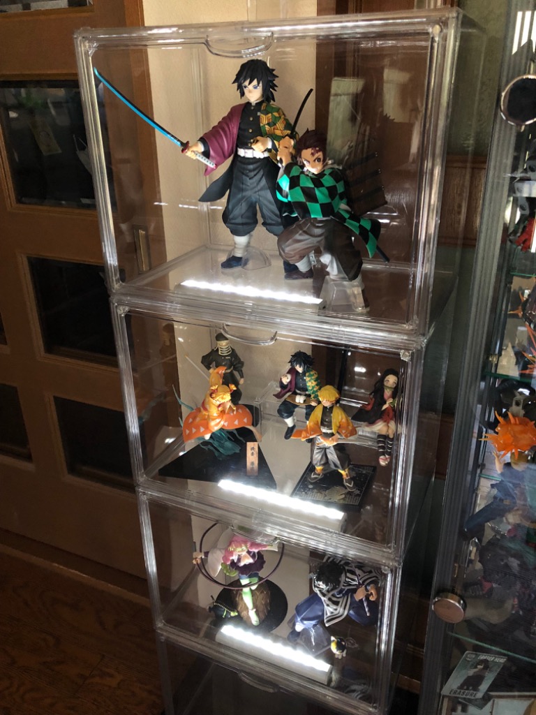 MRG JAPAN フィギュアケース 積み重ね可能 コレクションケース 横長