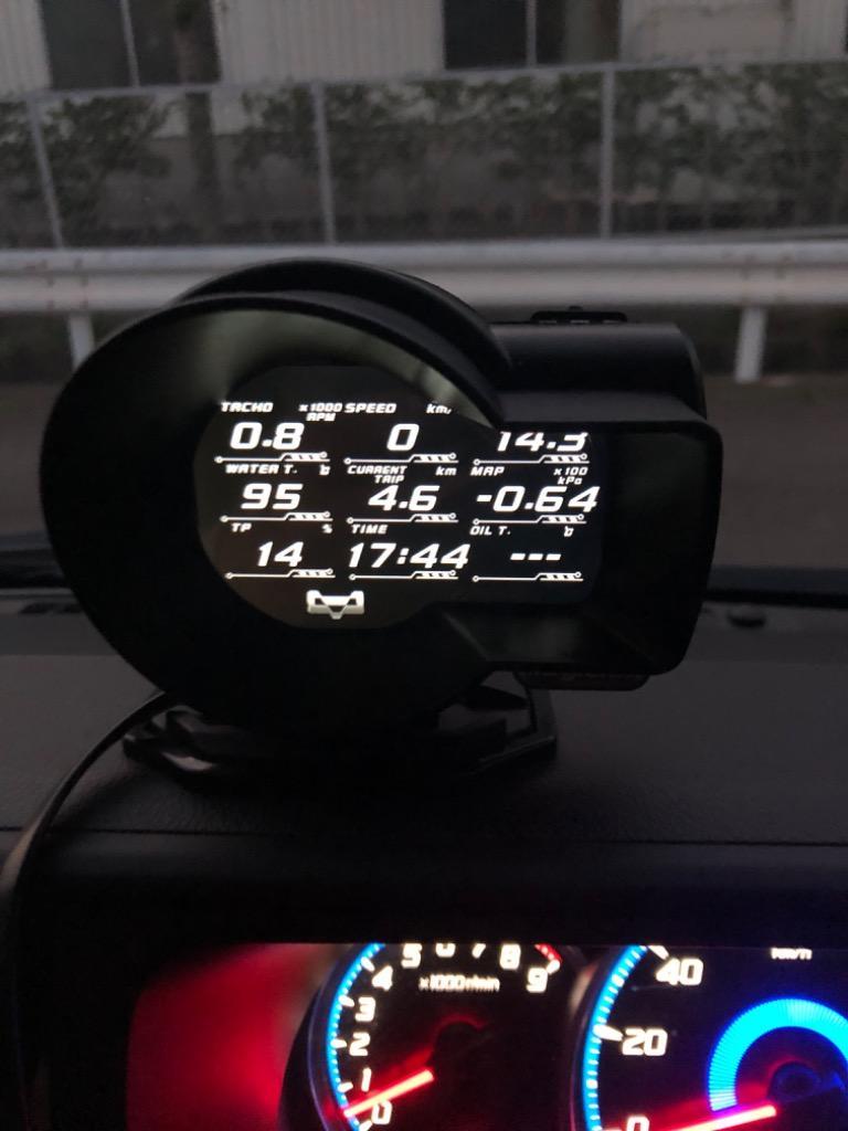 OBD2 メーター Magician F835 魔術師 OBD 英語版 車HUD ヘッドアップ