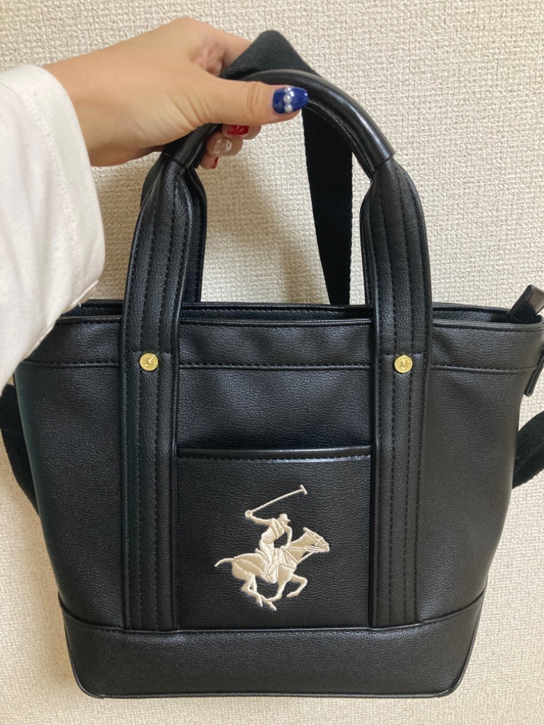 BEVERLY HILLS POLO CLUB トートバッグ BH2006N BK/BK/WH BEVERLY HILLS POLO CLUB ビバリーヒルズポロクラブ TOTE BAG