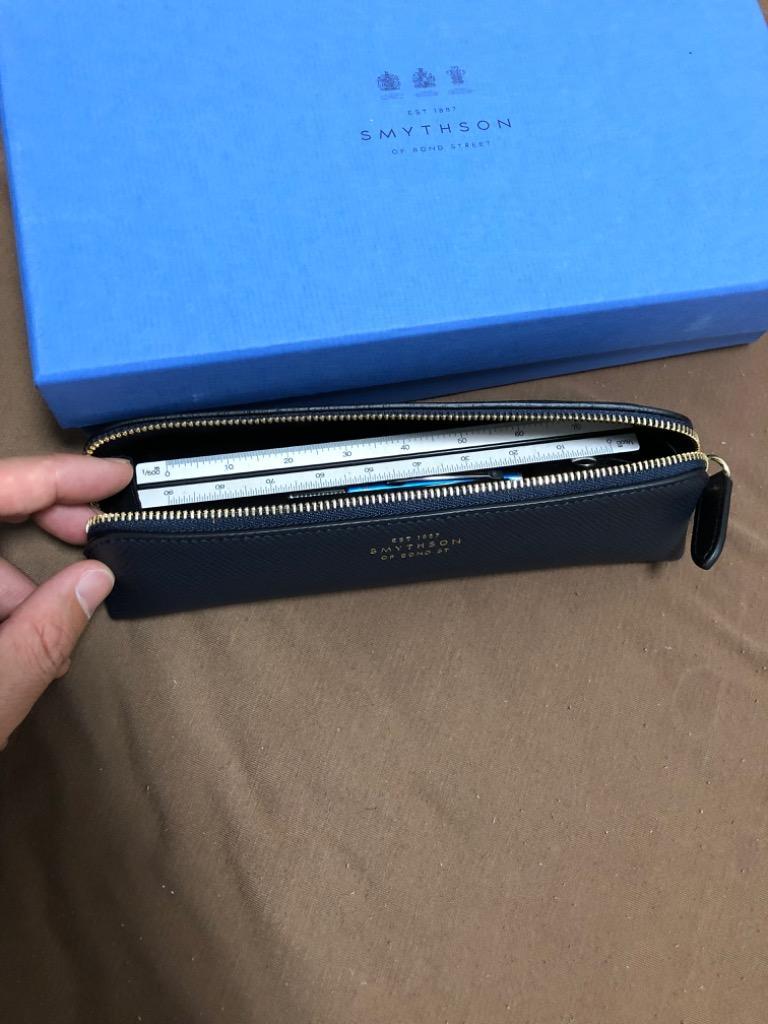 SMYTHSON スマイソン ペンケース PMA PENCIL CASE レディース メンズ レザー ペンシルケース 筆箱 カラー9色