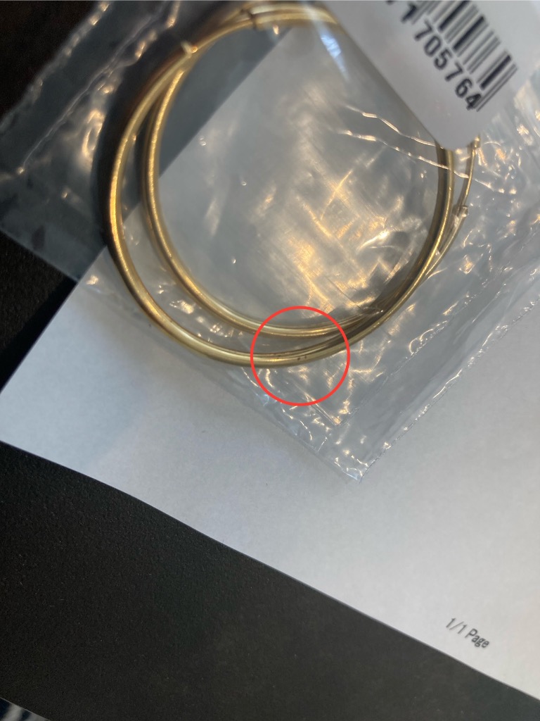MARIA BLACK マリアブラック ピアス Senorita 35 Hoops 100701YG