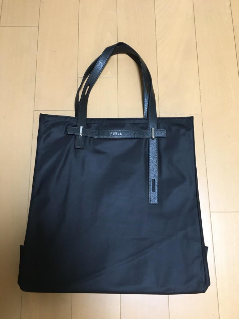 Furla MAN フルラ トートバッグ U729M07 S50000 O6000 メンズ 鞄 GIOVE N/S SHOPPER ハンドバッグ  ナイロン レザー ロゴ NERO