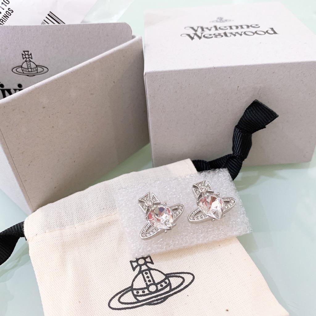【関税込み】Vivienne Westwood シルバー Lucrece ピアス Vivienneキラキラピアスシルバー