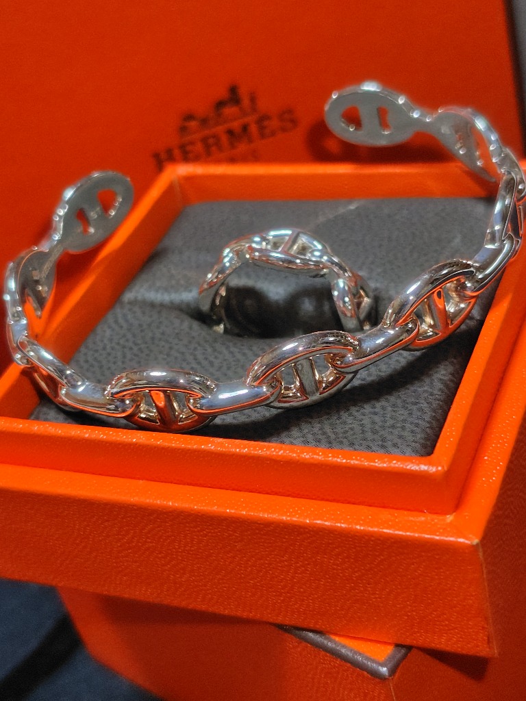 HERMES エルメス バングル シェーヌ ダンクル アンシェネ MM