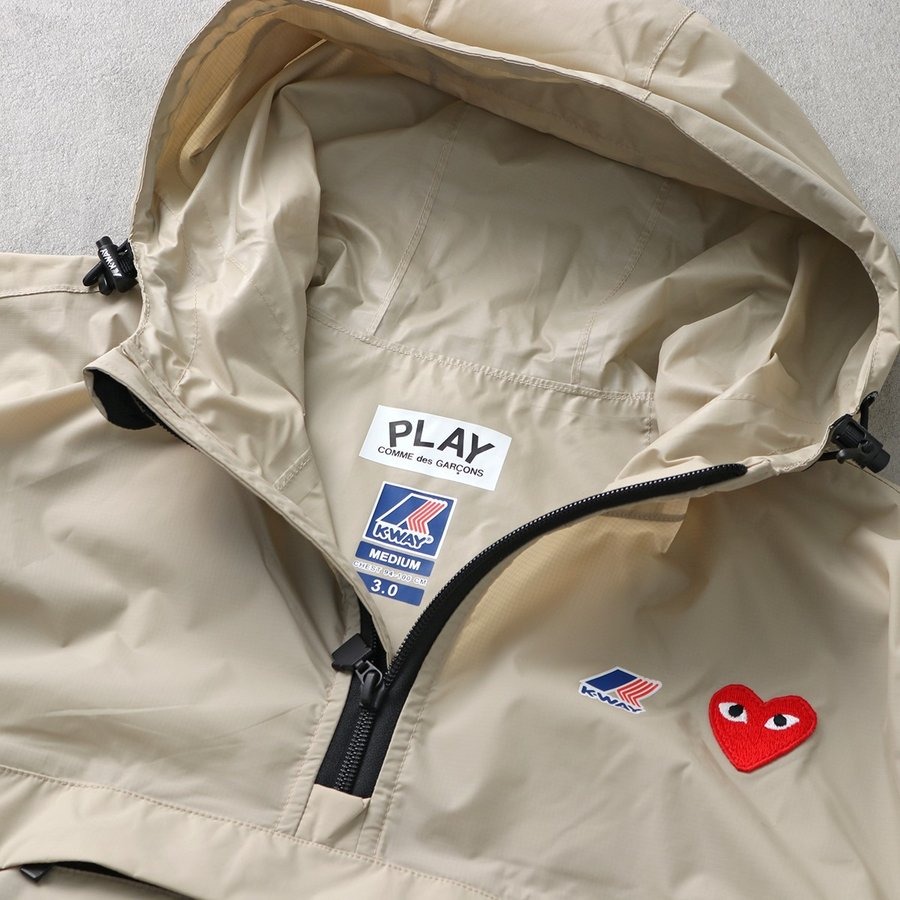 PLAY COMME des GARCONS × K-WAY プレイ コムデギャルソン ケーウェイ