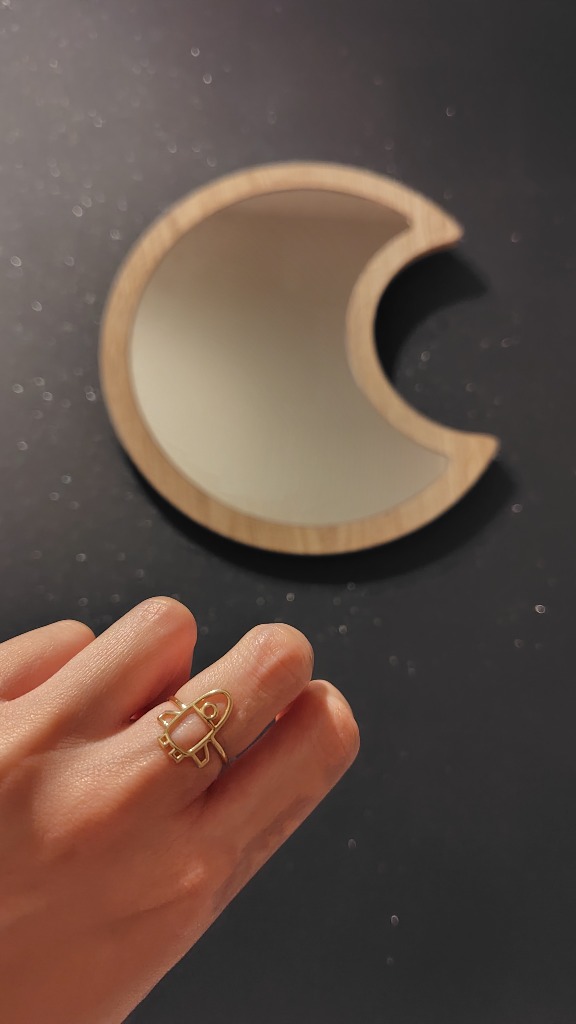 ALIITA アリータ リング NAVE ESPACIAL RING レディース 指輪 ロケット モチーフ アクセサリー J1000  YELLOW-GOLD-9KT