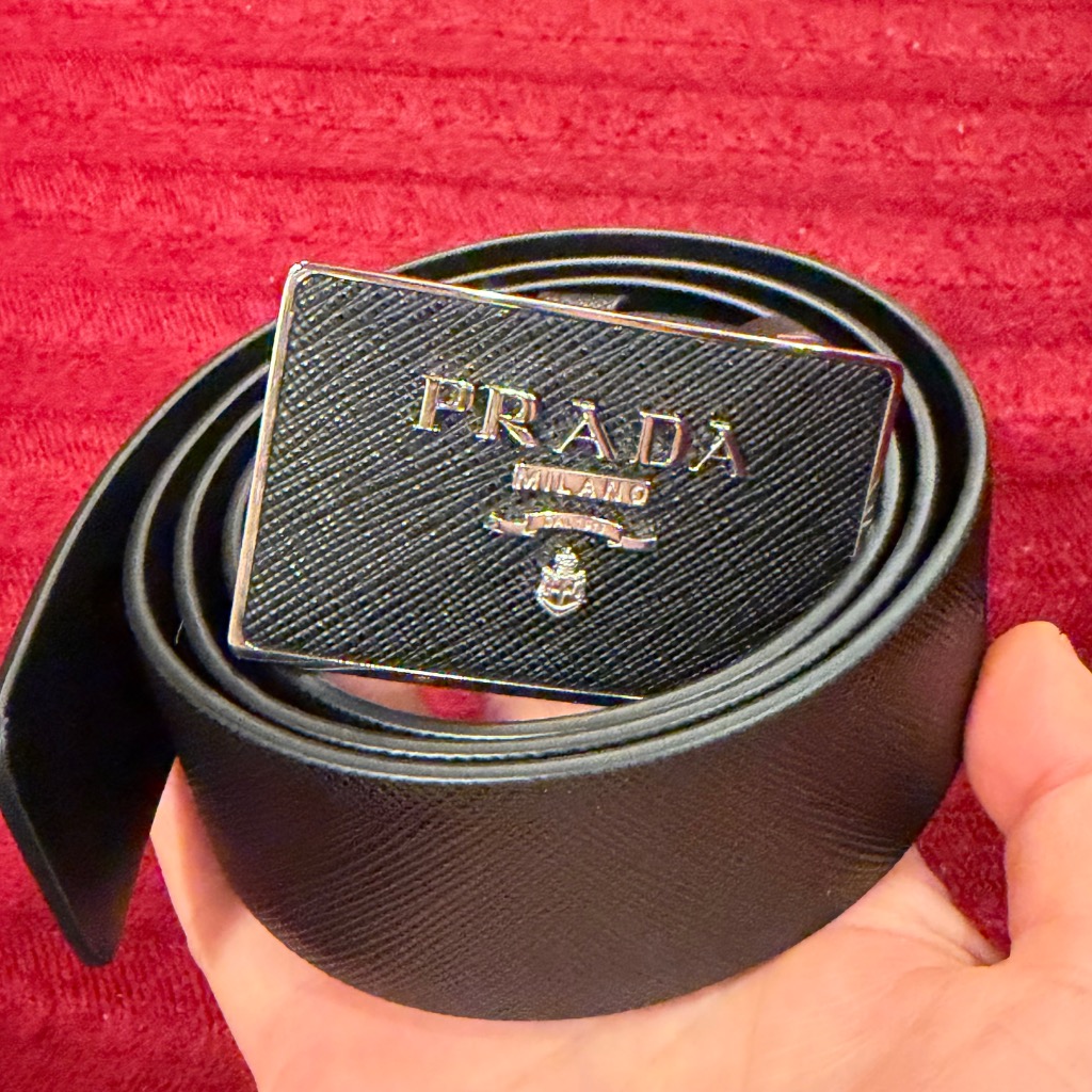 PRADA（プラダ） タイムセール ベルト メンズ ブラック 2CC534053F0002