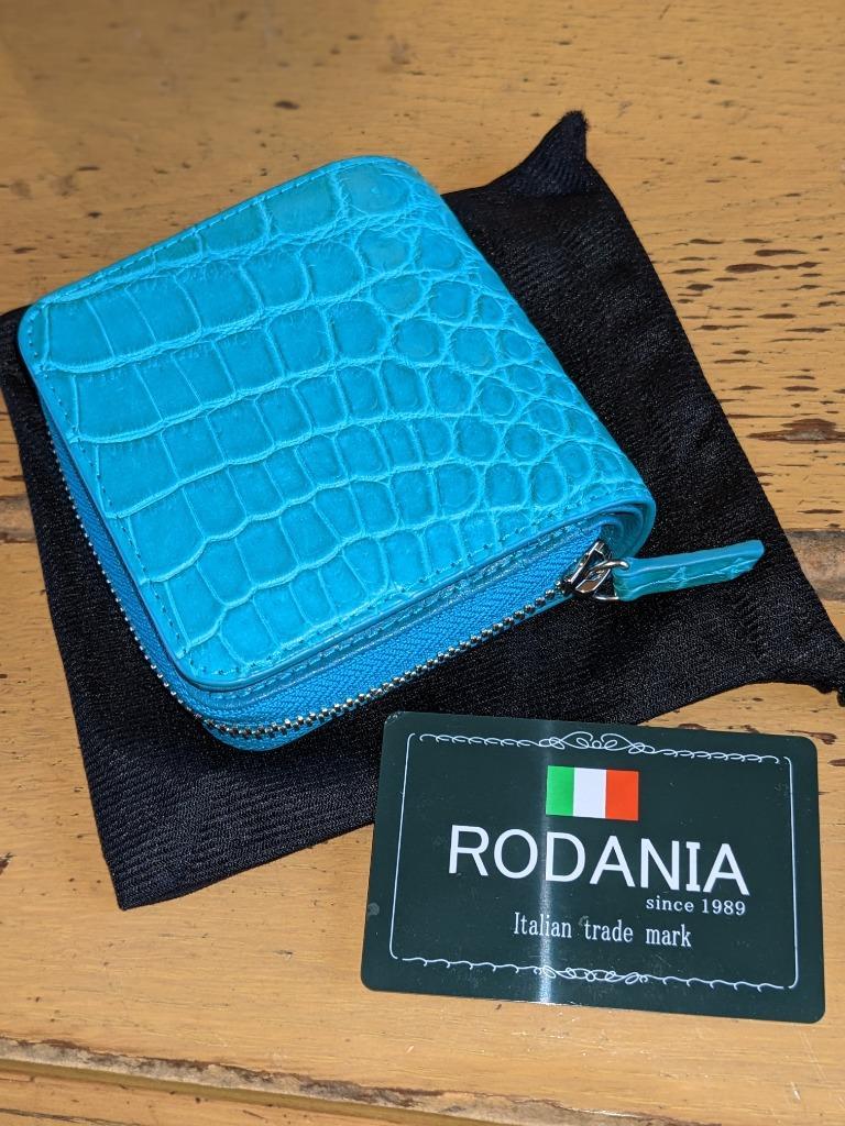 クロコダイル 二つ折り財布 ワニ革 公式 RODANIA ロダニア